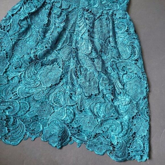 Adrianna Papell Green Lace Cocktail Dress - Picture 9 of 10